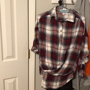 Plaid tunic.